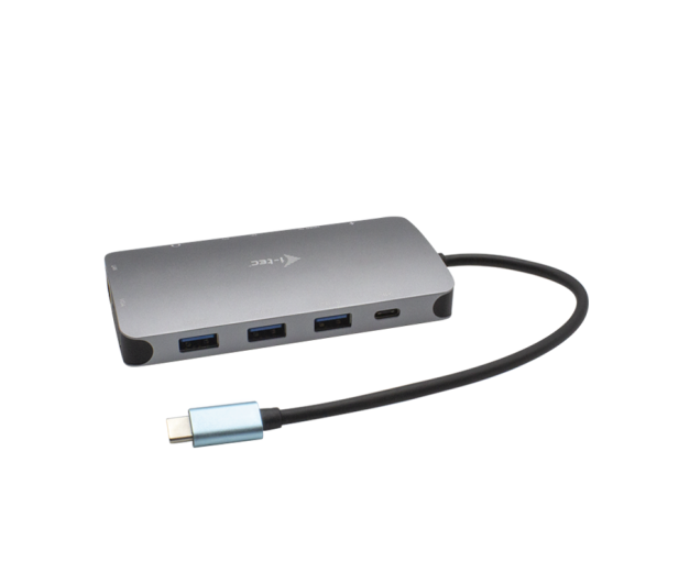 i-tec USB-C Metal Nano Travel Dock HDMI VGA LAN czytnik SD PD 100W - 590186 - zdjęcie 4